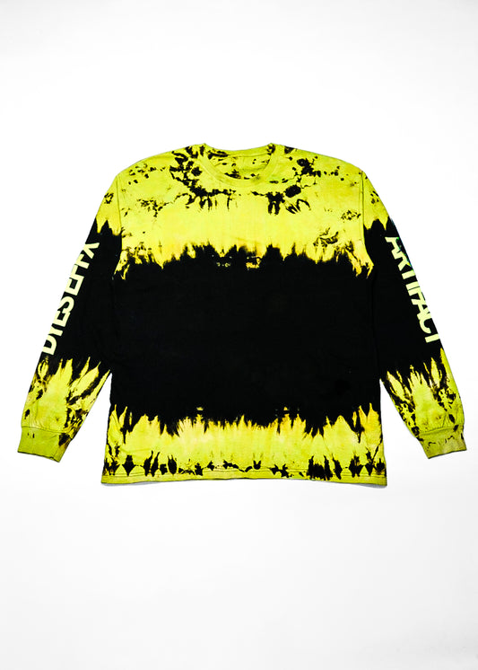 DYES EFFX | Black X Lime 1-OFF Tee | Contra-Dye Series